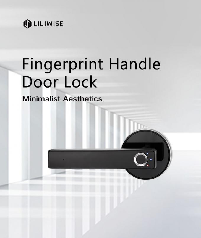 高い安全性FPCのスマートな指紋のドア ハンドル ロック保証2年の 0