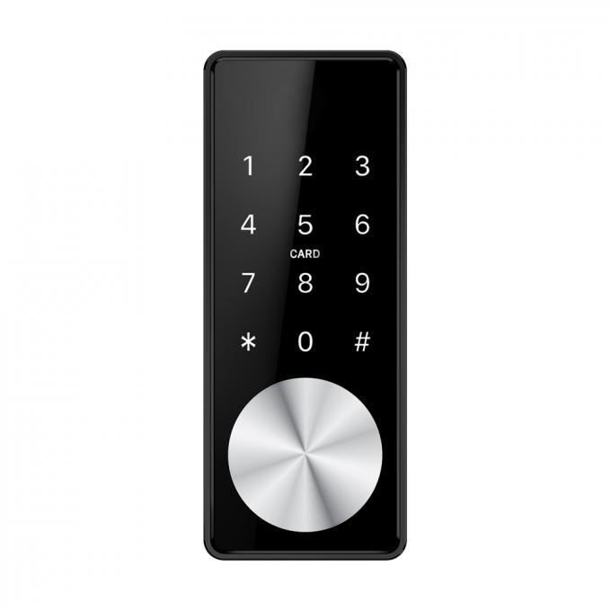 ハンドルのないスマートな電子ドア ロックのBluetoothのドア ロック簡単なOLEDのきらめきスクリーンの電子コード 0