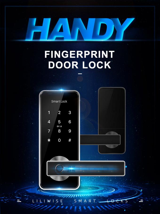 中国の家具のスマートなドア ロックのWifiの遠隔App制御指紋の鍵カードは鍵が開きます 0