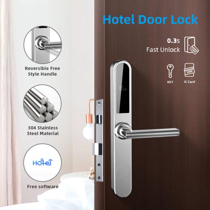 キーレス電気RFID 30uAのホテルの部屋の保証ドア ロック 0