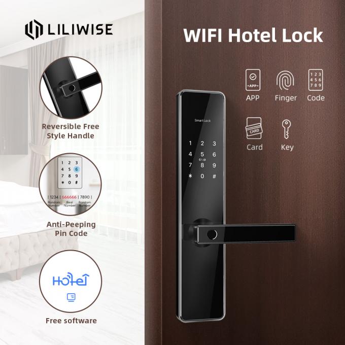 保証多機能ホテルのドア ロック パスワード理性的でスマートなデジタル指紋 4