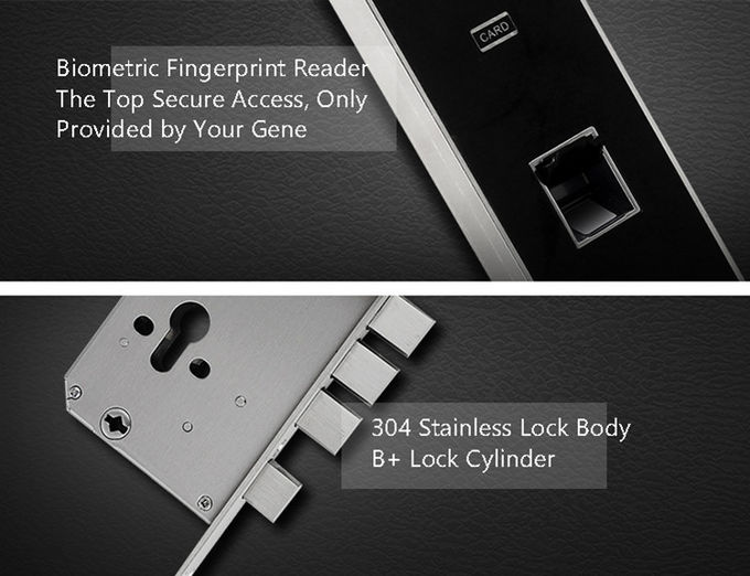 APP動的パスワード指紋の寝室のドア ロック耐久コードそして鍵カード 1