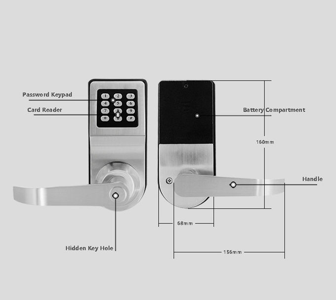 リモート・コントロールの古典的な電子ドア ロック、カード・コードの組み合わせドア ロック 3