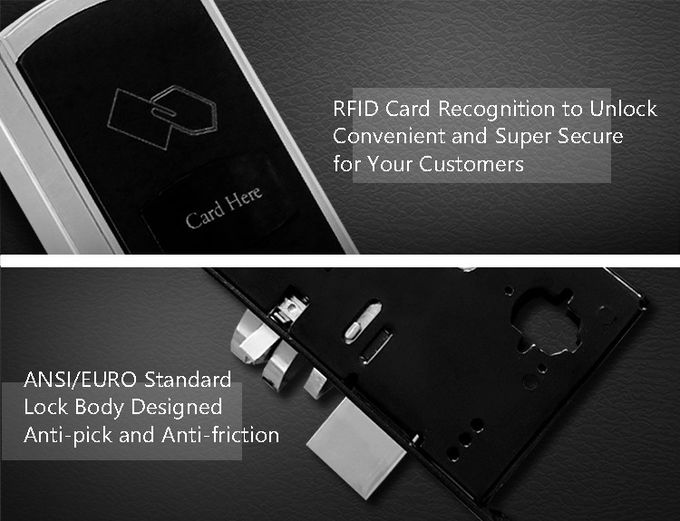 RFIDカード ホテルのドア ロックの大きいデータ容量200 ICカード長い電池の寿命のスパン 2