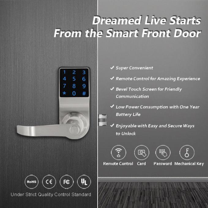 デジタル アパートのための遠隔ドア コード ドア ロックのタッチ画面のパネルの設計 0