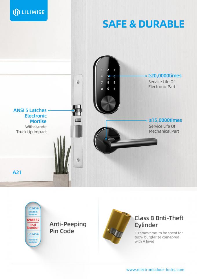 便利な、現代家のAirbnbネットワークのManagerment部屋のドア ロック 1