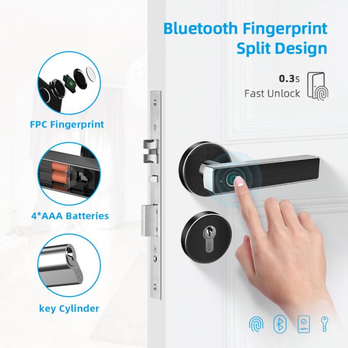 WifiのAppの機械キーによるスマートなBluetoothのドア ロックは家の使用のために鍵が開きます 0