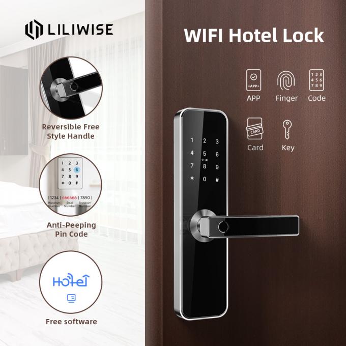 ホテルの部屋のドア ロックの制御システムのキーパッドの電気指紋のドア ロック 4