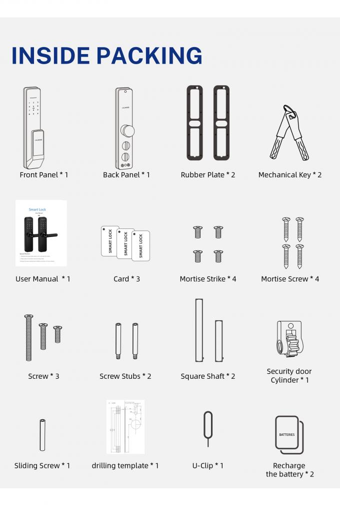 リリワイズ 新デザイン 完全自動ロック デジタル電子指紋ロック トゥイア APP TTlock スマートドアロック 34