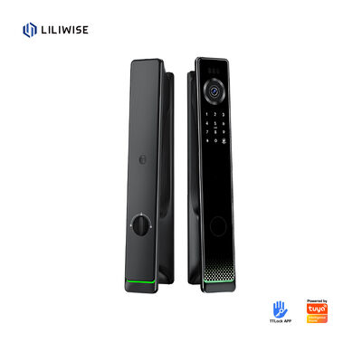 リリワイズ 防水指紋 スマートロック Ttlock ツヤ 顔認識 Wifi 3D スマート ドアロック カメラ Wifi