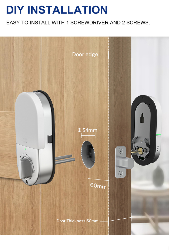 アパート ホテルのためのInteligente Bluetoothデジタルのドア ロック 3