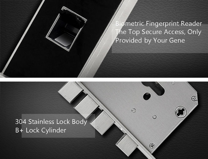 ほぞ穴の指紋センサーのドア ロック、住宅生物測定のドア ロック 2