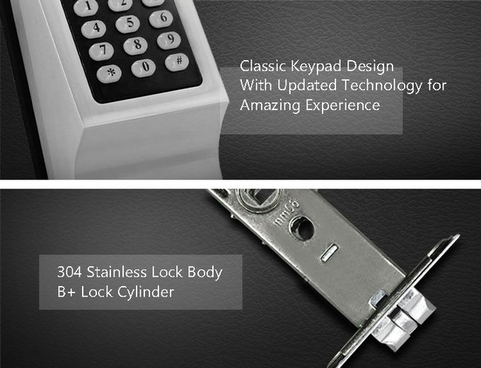 高い安全性の押しボタンのドア ロック、銀製/金電子主記入項目システムの 2