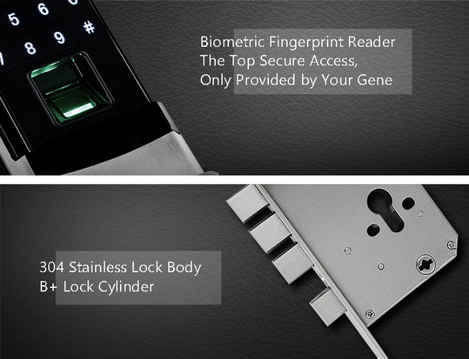 指紋の自動ドア ロックの半導体センサー高力亜鉛合金 0