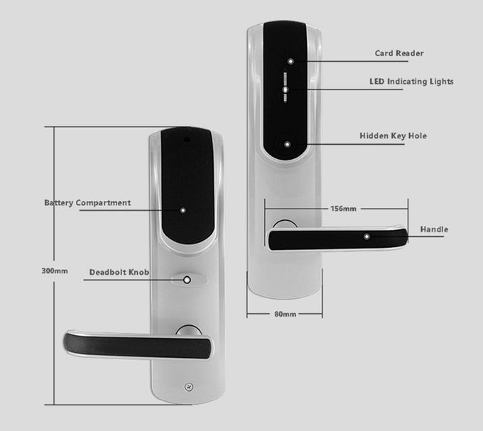 RFIDのホテルの電子ドア ロックは、電子家大きいデータ容量を締めます 3