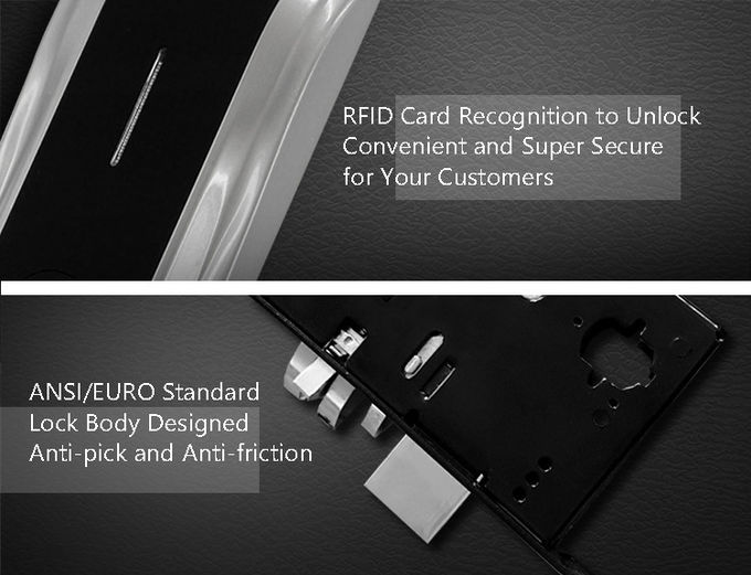 RFIDのホテルの電子ドア ロックは、電子家大きいデータ容量を締めます 2