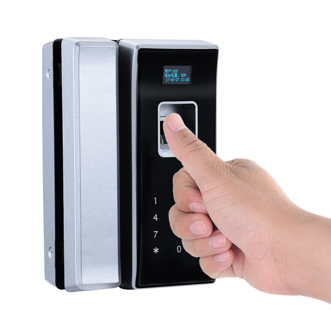 デジタル タッチ画面のガラス ドア ロックのスマート カードの指紋は商業部門のために鍵が開きます 2