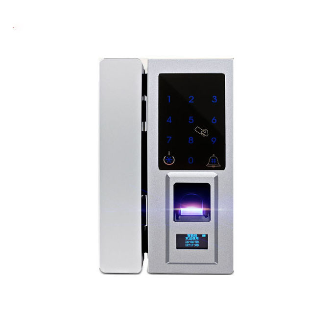 保証生物測定の指紋のデジタル スマートな電子組合せのガラス ドア ロック 0